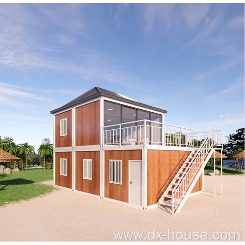 prefab light steel tiny house flat pack villa